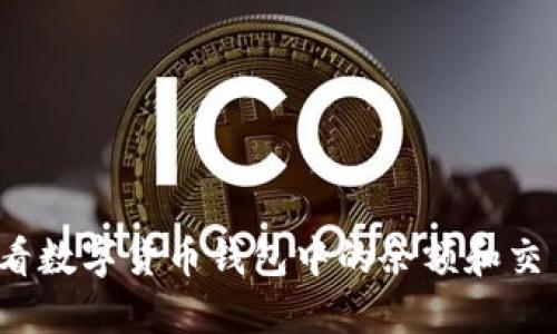 如何查看数字货币钱包中的余额和交易记录？