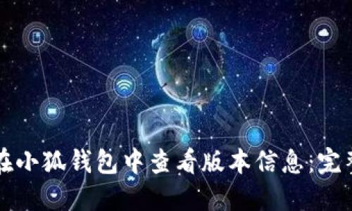 如何在小狐钱包中查看版本信息：完整指南