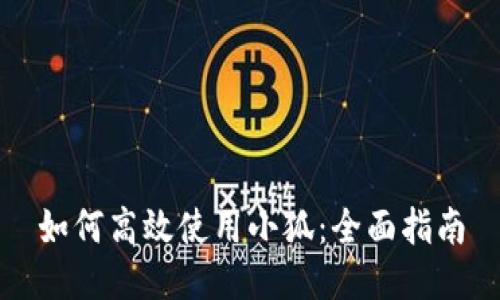 如何高效使用小狐：全面指南